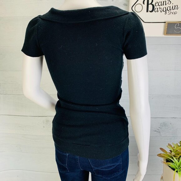 Anthropologie | Sparrow Womens Endless Pleats Cardigan Sweater Black Size S - Picture 6 of 10